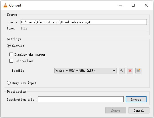 The interface of VLC Media Player.
