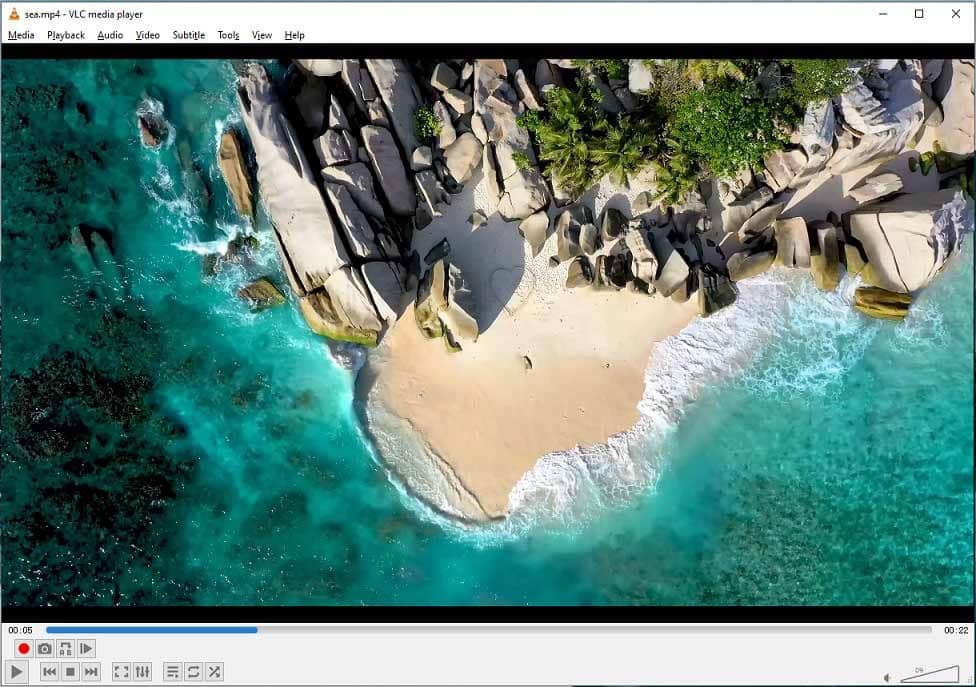 VLC media converter interface.