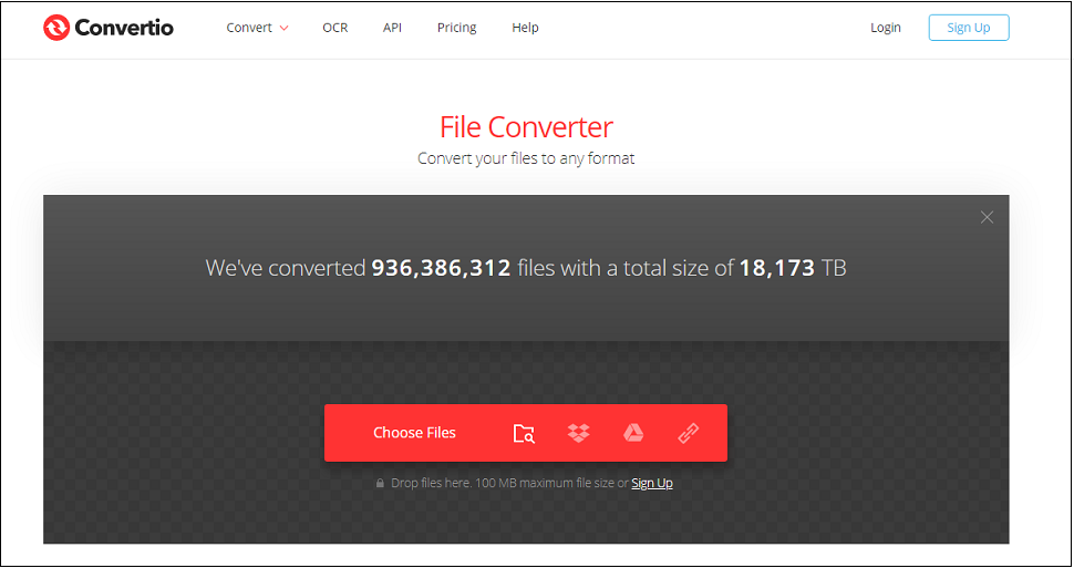Convertio webpge.