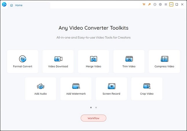 Any Video Converter interface.