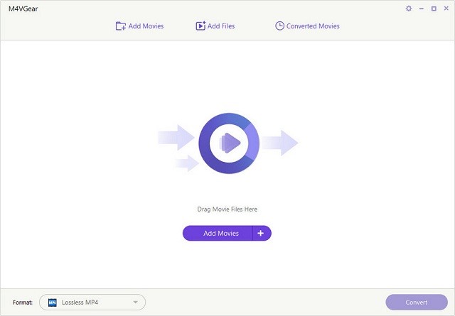 The interface of M4VGear iTunes Media Converter.