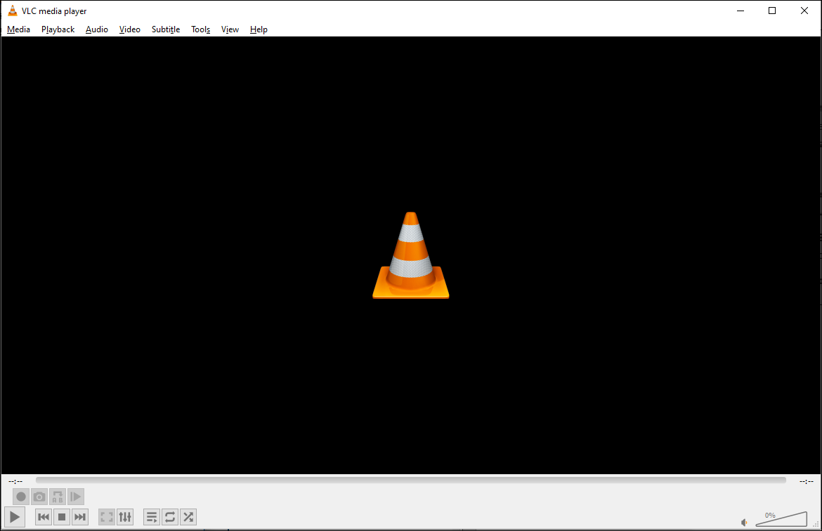 The interface of VLC Media Player.