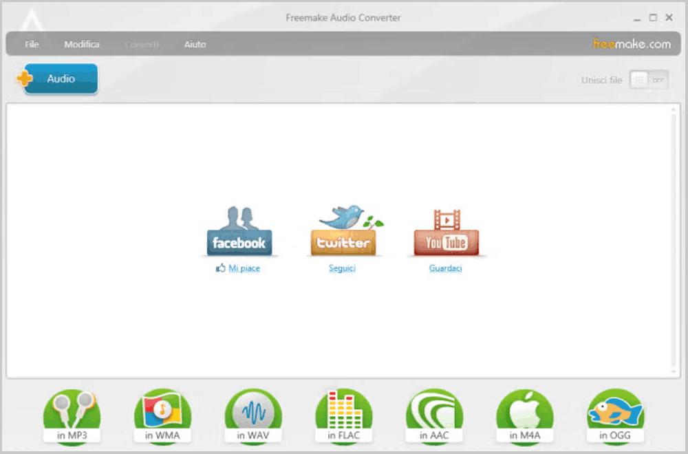 Freemake Audio Converter interface.