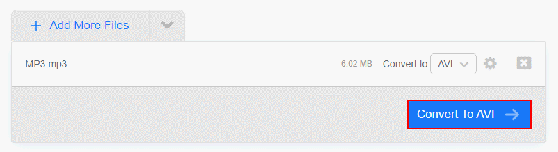 FreeConvert conversion page.