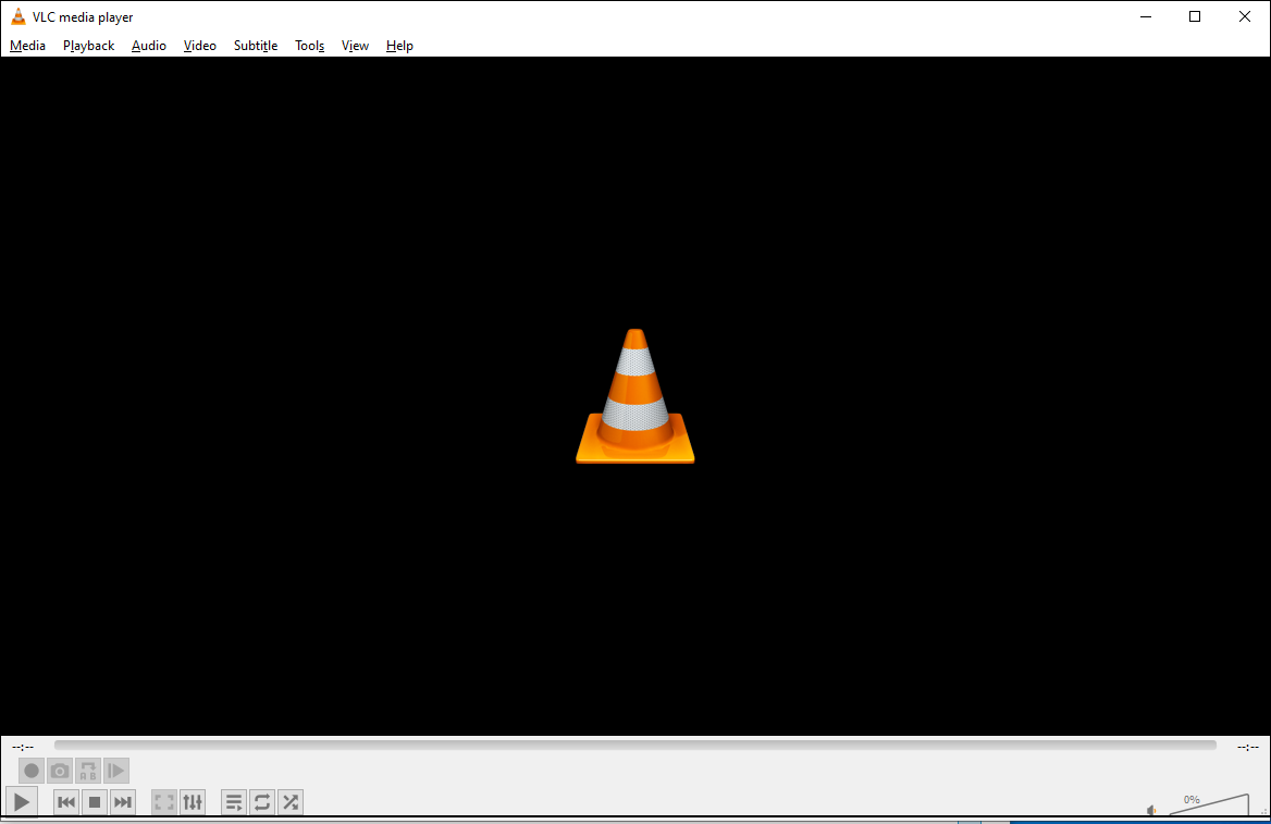 The interface of VLC Media Player.
