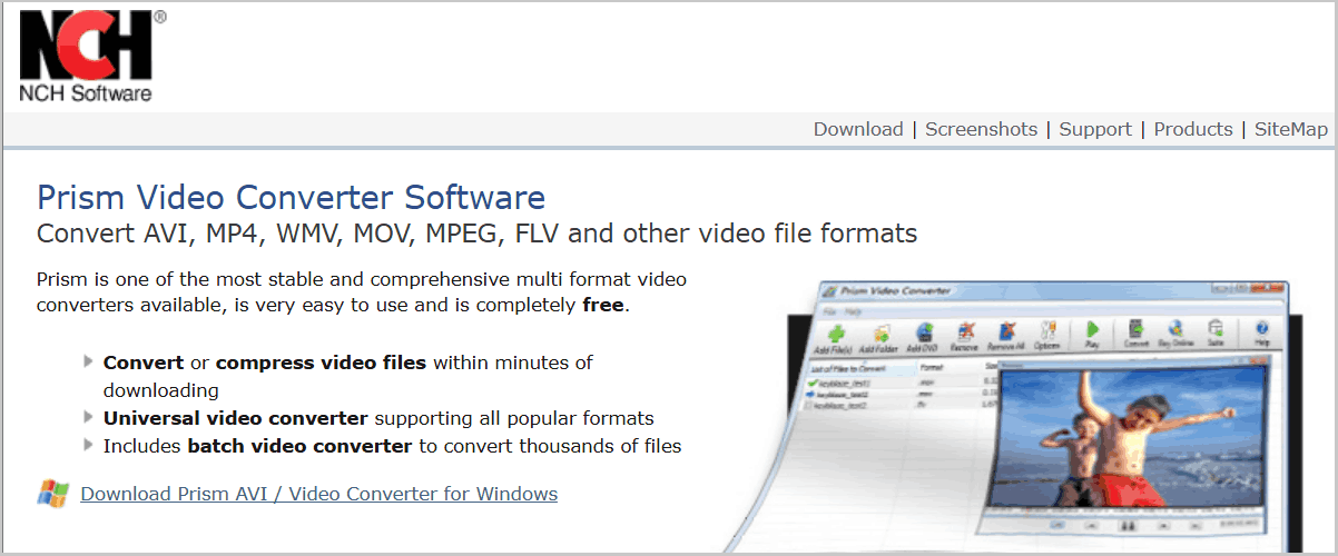 Prism Video Converter interface.