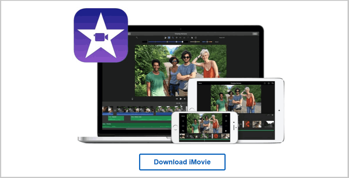 iMovie download page.