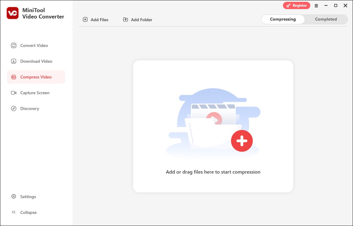The interface of MiniTool Video Converter.