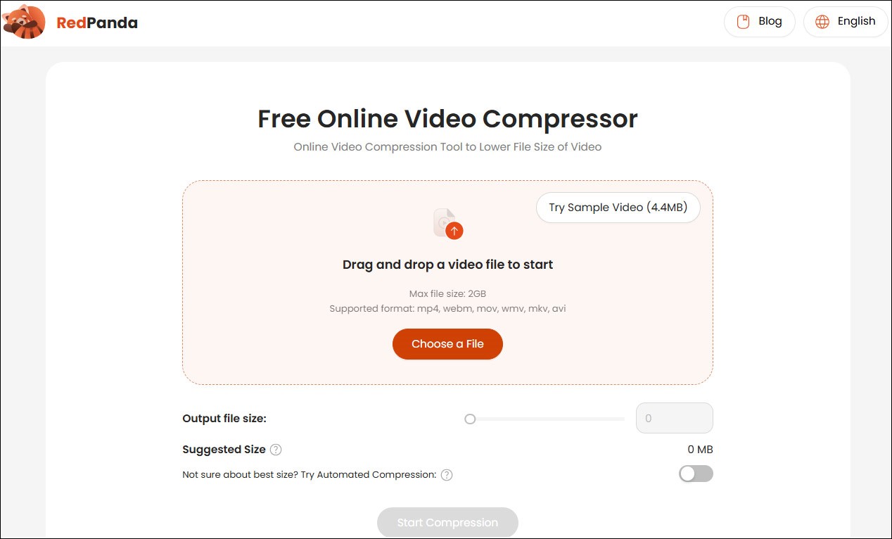 The interface of RedPanda.