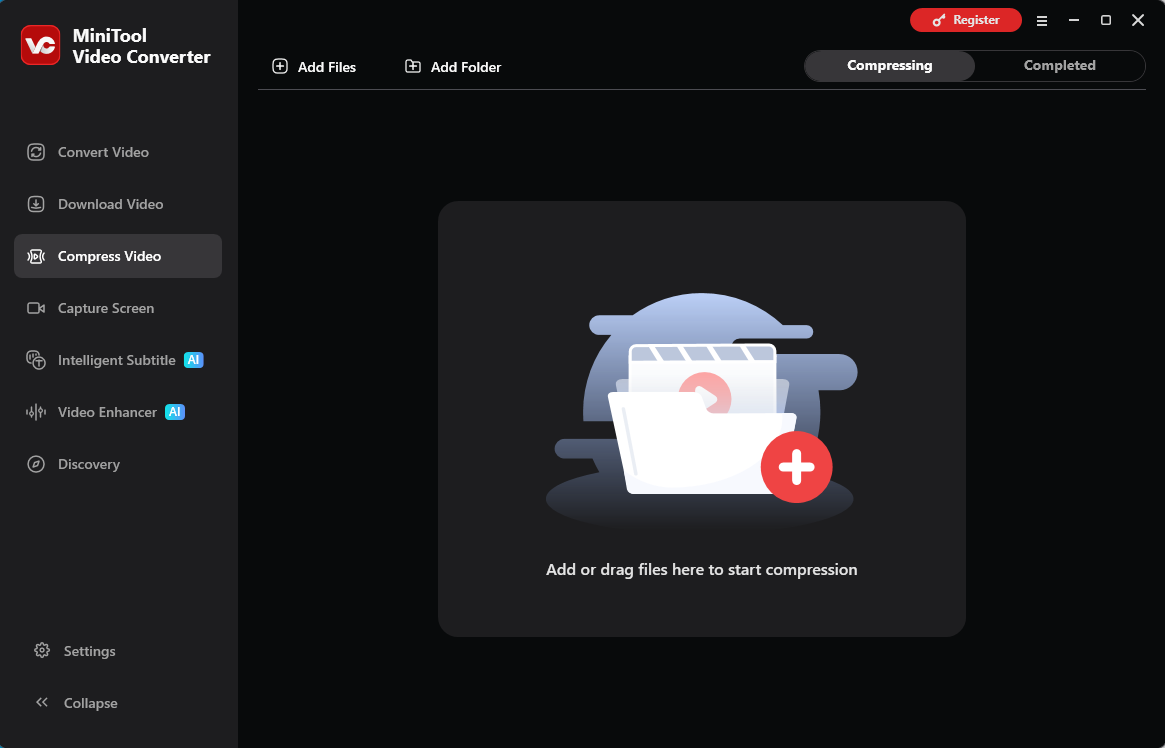 The interface of MiniTool Video Converter.