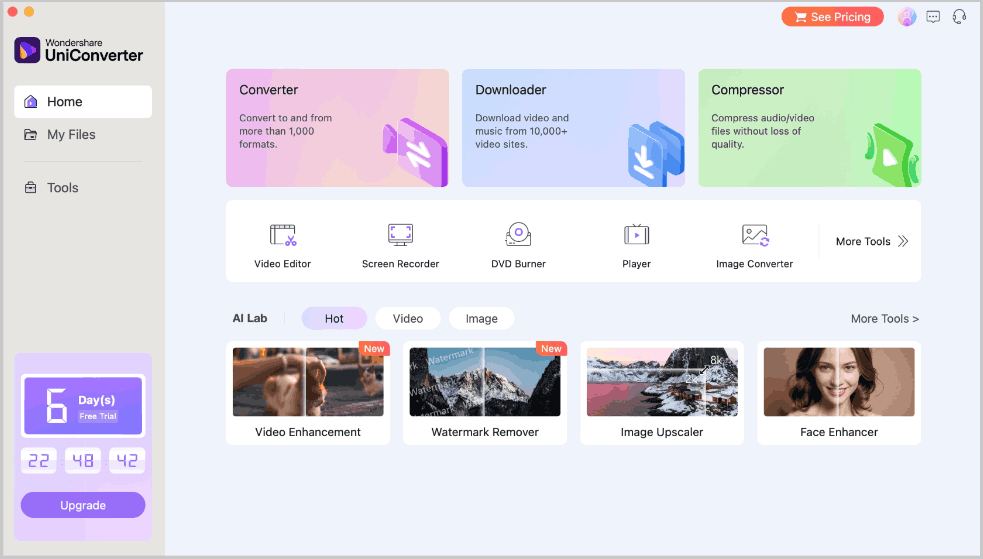 UniConverter interface.