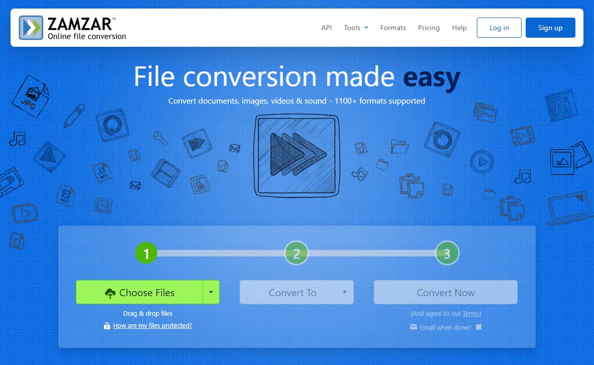Zamar homepage.