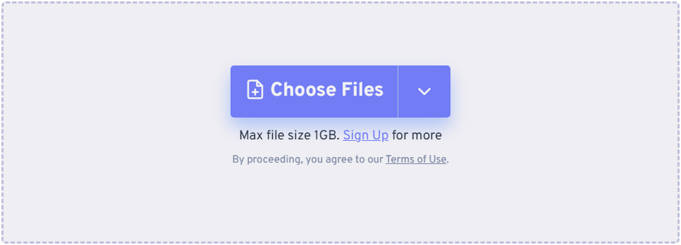 FreeConvert conversion page.