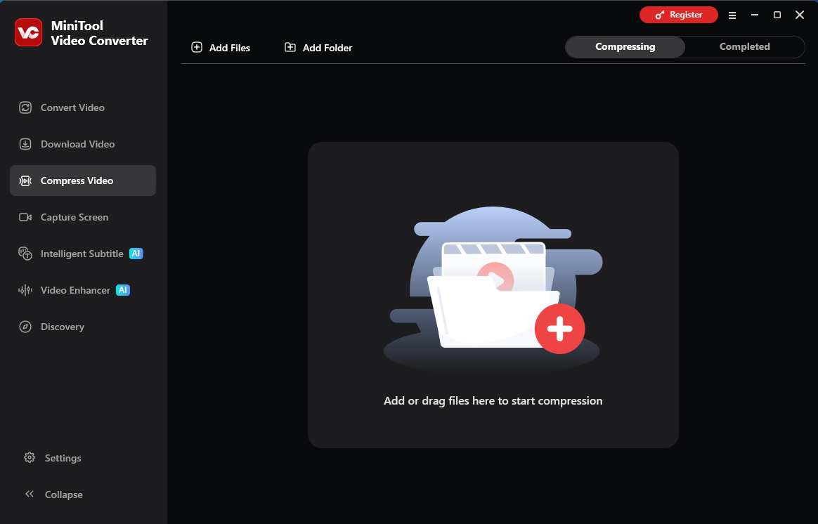 The interface of MiniTool Video Converter.