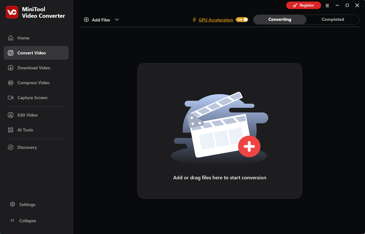 MiniTool Video Converter Convert Video interface.
