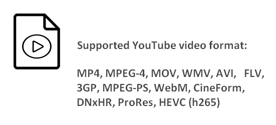 Supported YouTube video formats