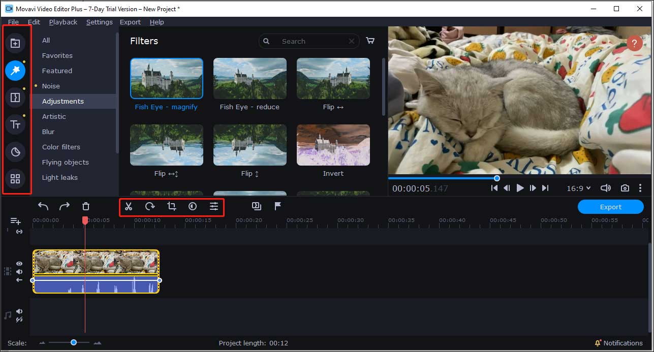 edit the video file