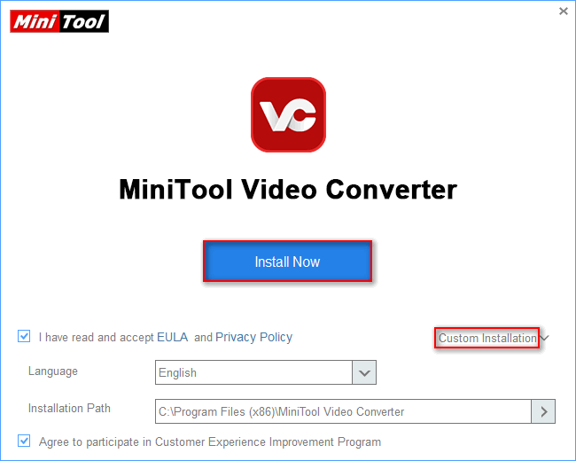 Install video converter