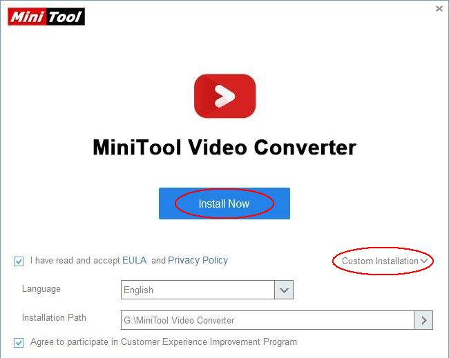 Download & Install MiniTool Video Converter