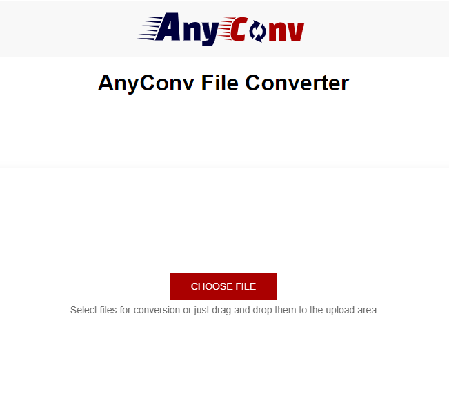 interface of Anyconv