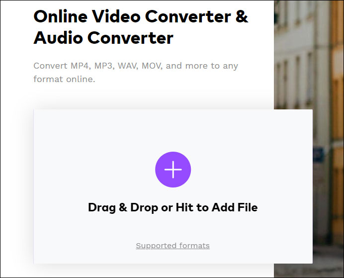 drag and drop the YouTube file