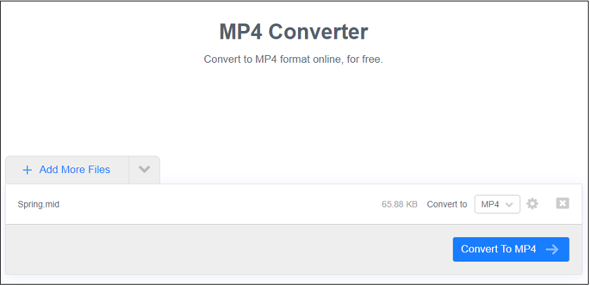 Konvertieren Sie MIDI in MP4