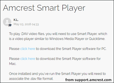 Amcrest Smart Player