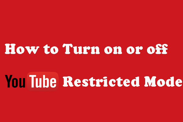 Cómo activar o quitar modo restringido YouTube