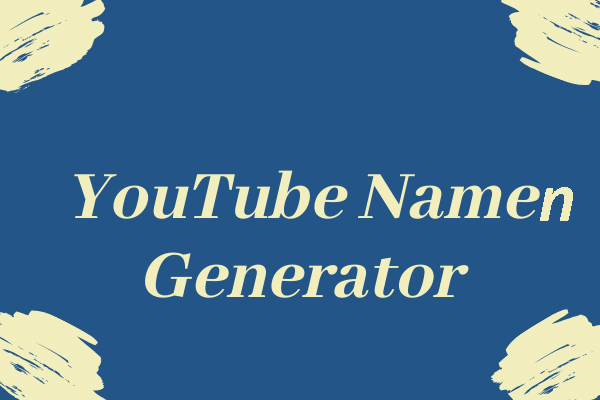 5 beste YouTube Namengenerator