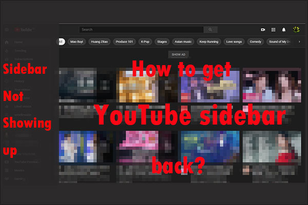 [Solved] YouTube Sidebar Not Showing on Computer