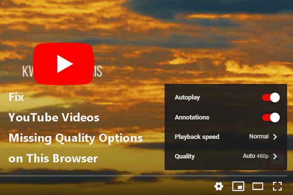 [Fixed!] YouTube Videos Missing Quality Options on This Browser