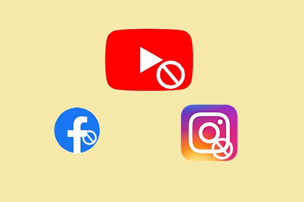 YouTube/Instagram/Facebookでブロックされているかどうかを知る方法