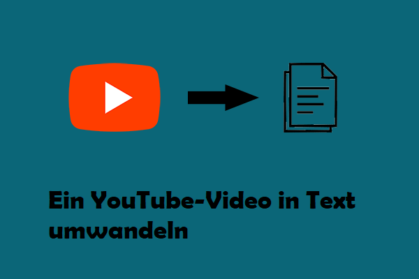 Wie kann man ein YouTube-Video in Text umwandeln/umschreiben?