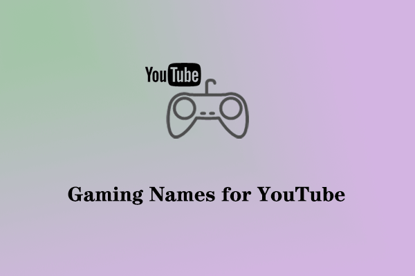 30 Unique and Cool Gaming Names for YouTube
