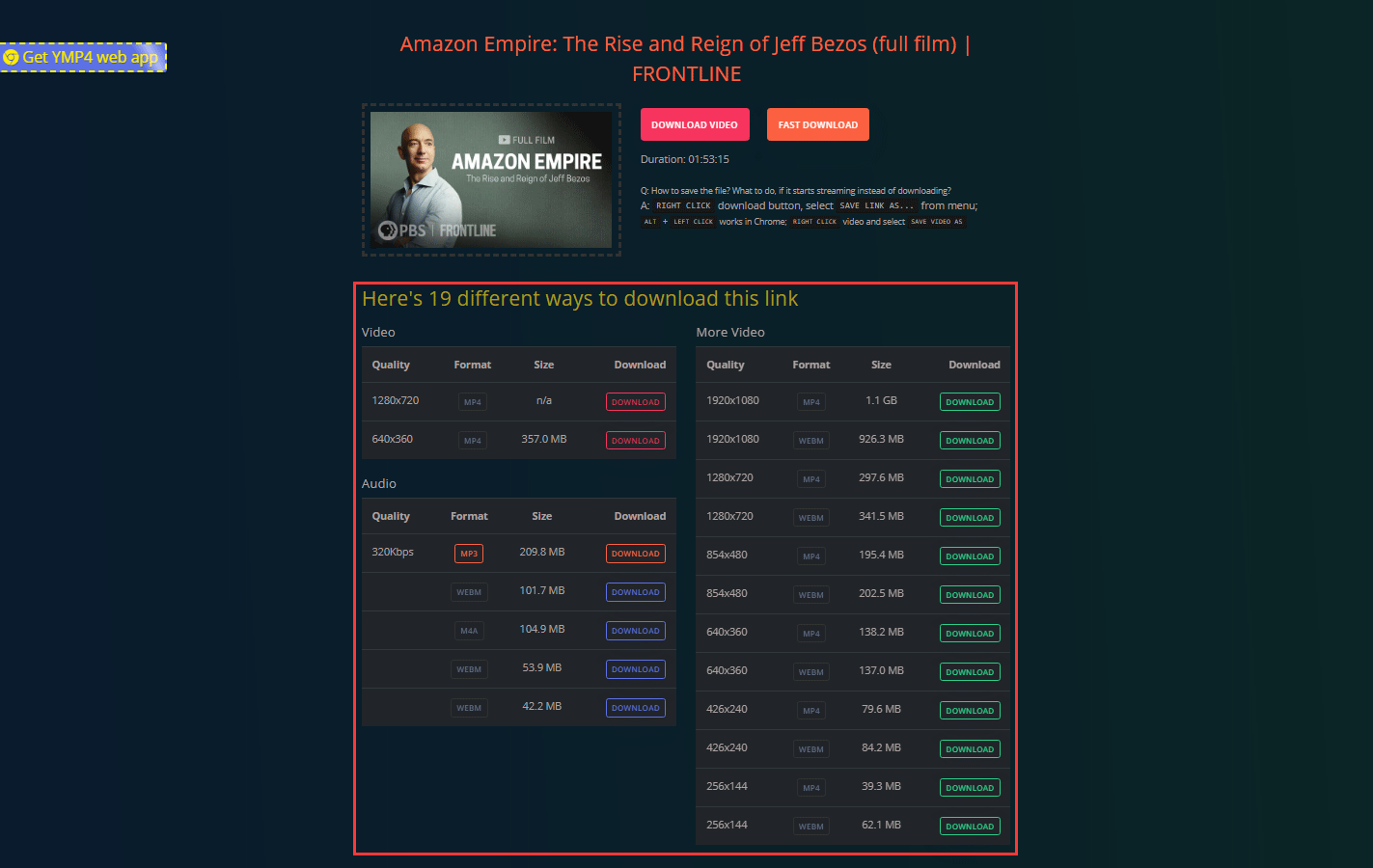 other ways to download the link