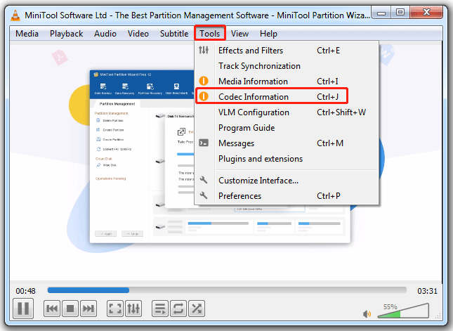 choose Codec Information