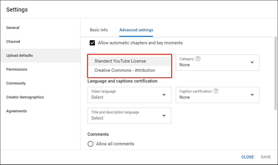 YouTube License