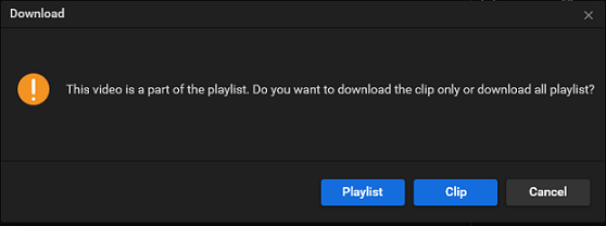 download the clip or the entire playlist