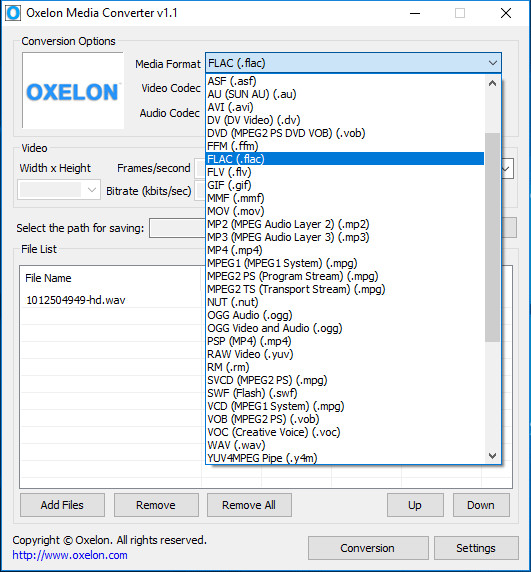 Oxelon Media Converter