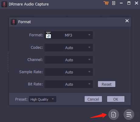 customize the output settings