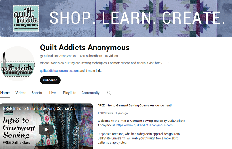 Quilt Addicts Anonymous