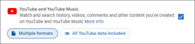 sélectionnez YouTube et YouTube Music