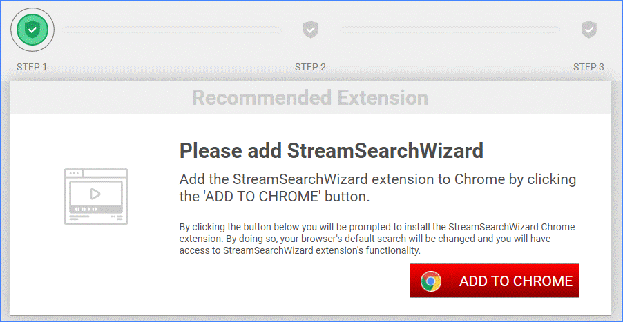 a page about StreamSearchWizard extension