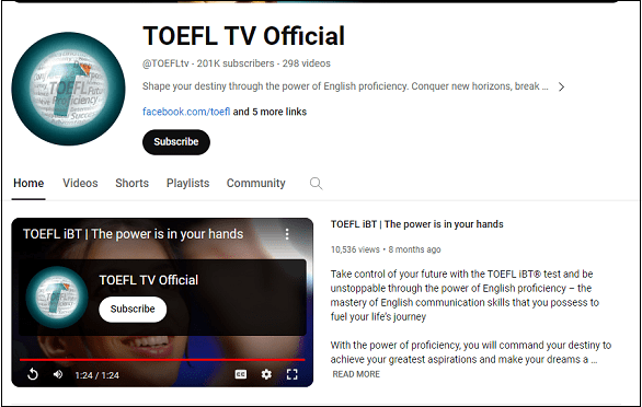 TOEFL TV Official