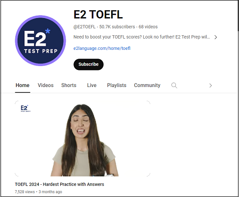 E2 TOEFL