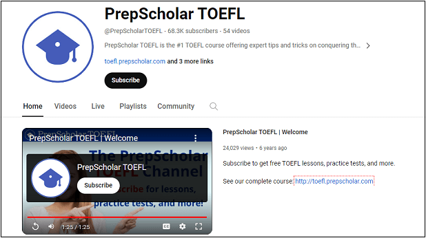 PrepScholar TOEFL