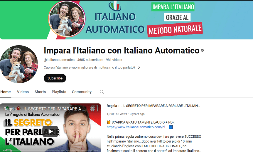 Impara l'Italiano con Italiano Automatico