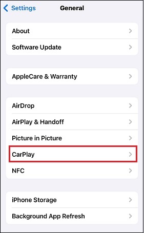 choose CarPlay