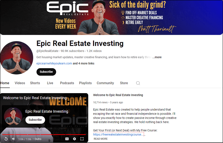 Epic Real Estate Investing