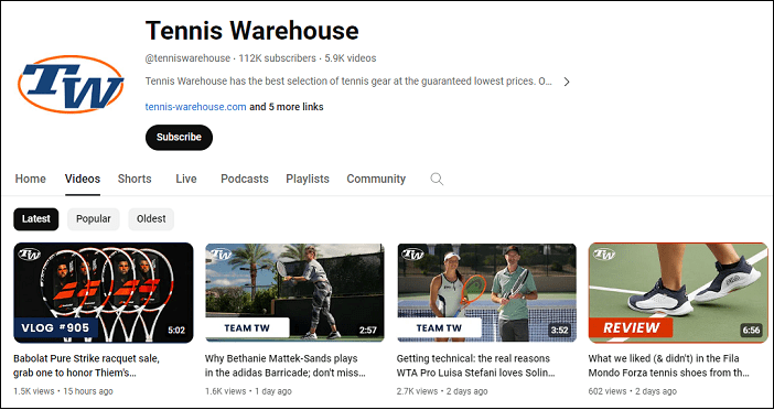 Tennis Warehouse